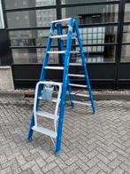 Premium Dubbele Trap 8 Treden, Ophalen of Verzenden, Nieuw, Trap, 2 tot 4 meter