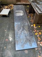 Hardstenen Keukenblad met Wasbak, Huis en Inrichting, Keuken | Keukenelementen, Ophalen, Gebruikt