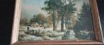 B.C. Koekkoek Winterlandschap, Antiek en Kunst, Kunst | Schilderijen | Klassiek, Ophalen of Verzenden