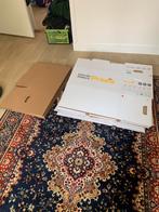 15 verhuisdozen à 50 L + 3 extra dozen, Doe-het-zelf en Verbouw, Kratten en Dozen, Ophalen, Doos, Zo goed als nieuw, Minder dan 40 cm