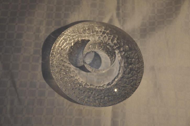 Orrefors discus theelichthouder, Antiek en Kunst, Antiek | Glas en Kristal, Verzenden