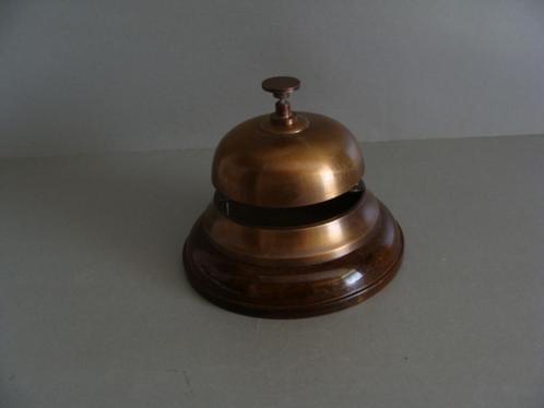 Hotelbel baliebel tafelbel receptiebel Verchroomd Bronskleur, Antiek en Kunst, Antiek | Koper en Brons, Brons, Ophalen of Verzenden
