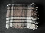 Plaid aardetinten grijs bruin 130x170 zgan, Huis en Inrichting, Woonaccessoires | Plaids en Woondekens, Ophalen of Verzenden, Zo goed als nieuw