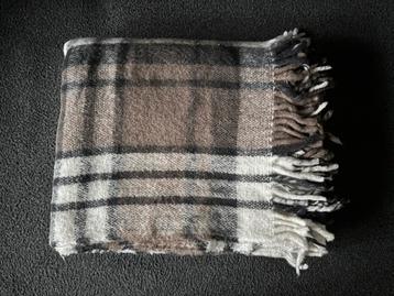 Plaid aardetinten grijs bruin 130x170 zgan beschikbaar voor biedingen