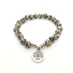 Stylish Jaspis Armband met Levensboom Bedel – Uniek!, Ophalen of Verzenden, Nieuw