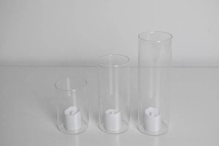 Bruiloft (tafel) decoraties - vaasjes / nep bloemen / LED, Hobby en Vrije tijd, Feestartikelen, Zo goed als nieuw, Versiering