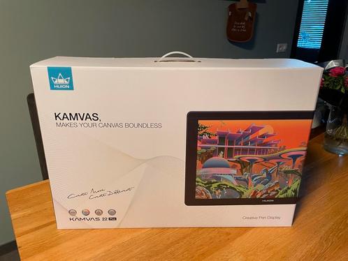 Huion kamvas 22 plus - grafisch tekentablet, Computers en Software, Tekentablets, Zo goed als nieuw, Bedraad, Ophalen