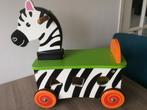 Houten Zebra met bergruimte om meete lopen., Ophalen of Verzenden, Zo goed als nieuw, Loopvoertuig