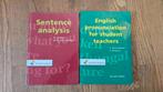 Sentence analysis/English Pronunciation for student teachers, Boeken, Schoolboeken, Engels, P.L. Koning; P.J. van der Voort; C. Gussenhoven; A. Broeders
