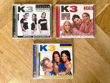 3x K3 CD’s - Tele-Romeo, Alle Kleuren en Parels 2000 beschikbaar voor biedingen