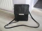 DISTING zwart leren schoudertasje vintage goede staat, Sieraden, Tassen en Uiterlijk, Tassen | Damestassen, Ophalen of Verzenden