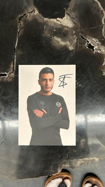 Tiki taka touzani kaart met originele handtekening beschikbaar voor biedingen