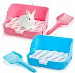 Kattenbak voor konijnen/cavia's, set van 2 met schepje, -, -, Nieuw, Ophalen of Verzenden