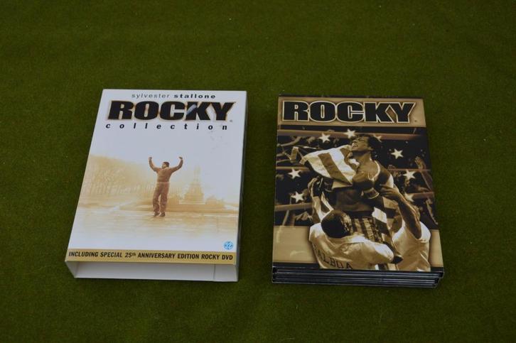 5 DVD`s Rocky Collection Rocky 1 t/m 5 Silvester Stallone, Cd's en Dvd's, Dvd's | Tv en Series, Zo goed als nieuw, Actie en Avontuur