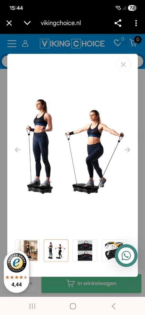 Trilapparaat - Perfect voor thuis fitness!, Sport en Fitness, Fitnessapparatuur, Gebruikt, Trilplaat, Benen, Buik, Rug, Kunststof