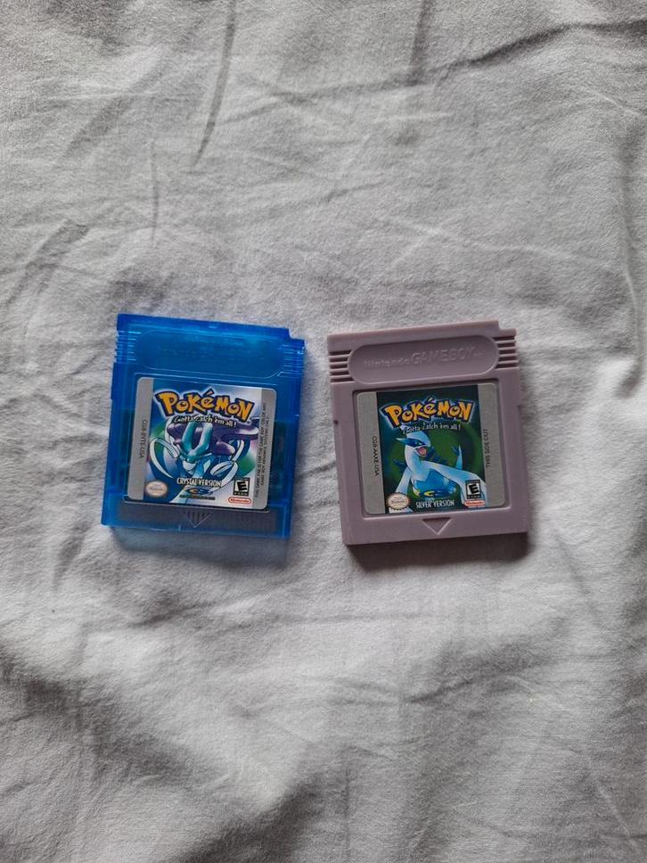 Pokémon Crystal & Silver (Repro) Gameboy, Spelcomputers en Games, Games | Nintendo Game Boy, Gebruikt, Role Playing Game (Rpg)