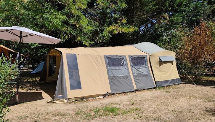Alleen dit weekend: vouwwagen Cabanon Europa Evolution 2009, Caravans en Kamperen, Vouwwagens, Cabanon, meer dan 6, Beige, Aanwezig