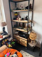 Boekenkast mangohout, Ophalen, 50 tot 100 cm, Zo goed als nieuw, Metaal