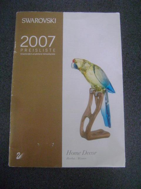 swarovski prijslijst 2007, Verzamelen, Swarovski, Ophalen of Verzenden, Gebruikt, Figuurtje