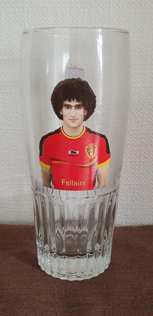 Jupiler - Marouane Fellaini - Glas, Verzamelen, Biermerken, Nieuw, Glas of Glazen, Jupiler, Ophalen of Verzenden