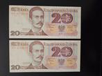 2x 20 zloty Polen 1982 jaar UNC set, Ophalen of Verzenden, Polen, Setje