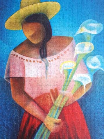 BLUEBIRD puzzel 🌾LA FEMME AUX ARUMS 1000 stukjes  beschikbaar voor biedingen
