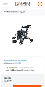 Rollator rolstoel Neo Global nieuw in de doos, Diversen, Ophalen, Opvouwbaar, Nieuw