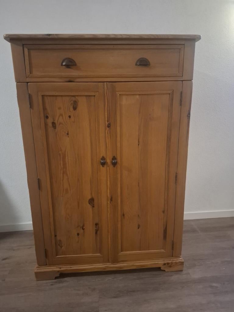 Grenen Kast, Ophalen, Gebruikt, 70 tot 120 cm, 120 tot 170 cm