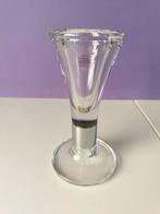 Mooie glazen kandelaar, Overige materialen, Ophalen of Verzenden, Zo goed als nieuw, Grijs