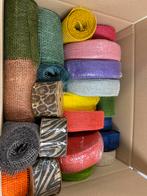 Partij Jute band diverse kleuren, Ophalen of Verzenden, Nieuw, Lint, Band of Elastiek