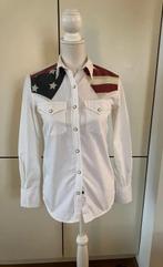 Western-shirt Ralph Lauren wit, Wit, Ophalen of Verzenden, Zo goed als nieuw, Lange mouw