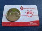 60 jaar Hartstichting Penning 2024 in coincard, Ophalen of Verzenden, Overige materialen, Nederland