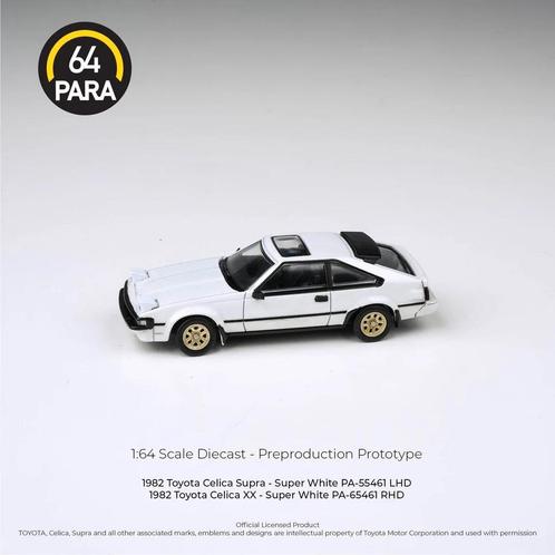 1984 Toyota Celica Supra van 64 Para 1/64 wit, Hobby en Vrije tijd, Modelauto's | Overige schalen, Nieuw, Auto, Ophalen of Verzenden
