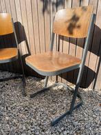 Schoolstoelen, 2 stuks, Huis en Inrichting, Ophalen, Gebruikt, Bruin
