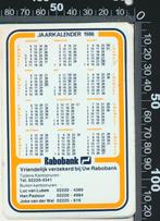 Sticker: Rabobank - Jaarkalender 1986, Verzamelen, Stickers, Ophalen of Verzenden, Zo goed als nieuw, Bedrijf of Vereniging