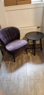 Fauteuil met Bijzettafel, Hout, Minder dan 50 cm, Gebruikt, Minder dan 75 cm