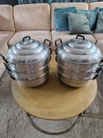 Aluminium Rijst/Bapau Stomers + Zeefbodem, Ophalen of Verzenden
