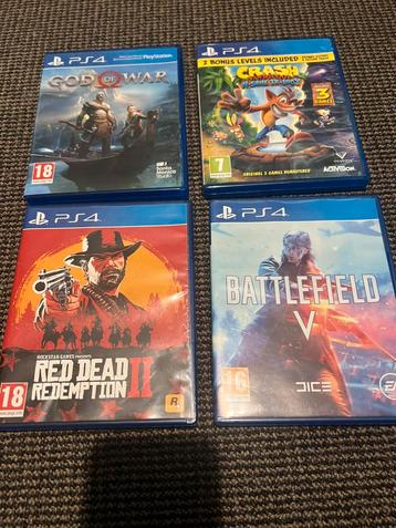 Verschillende ps4 games beschikbaar voor biedingen