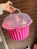 CUPCAKE BEWAAR DOOS BOX CONTAINER, Ophalen of Verzenden, Zo goed als nieuw, Cupcakes, Bakvorm