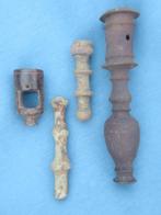 Kandelaar onderdelen - 14e – 17e eeuw - bodemvondsten, Antiek en Kunst, Antiek | Kandelaars, Ophalen of Verzenden, Koper of Brons