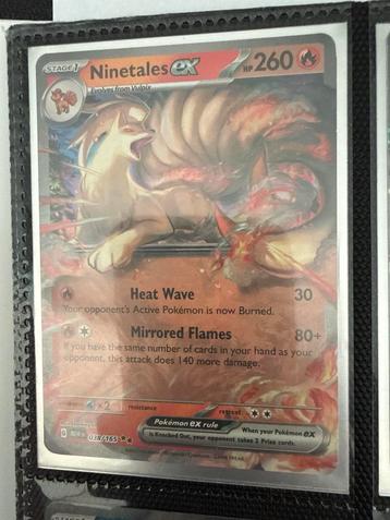Ninetales ex - Zeldzame Pokémonkaart! beschikbaar voor biedingen