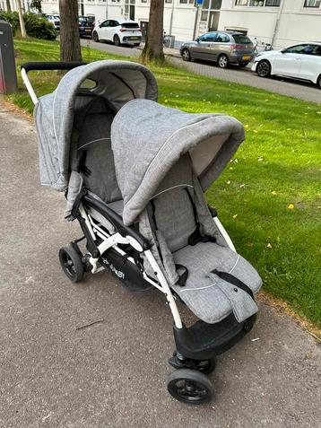 Dubbele kinderwagen Chic4Baby – grijs beschikbaar voor biedingen