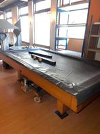 biljarttafel met keuen en ballen te koop, Ophalen, Gebruikt, Biljarttafel