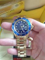 Invicta pro diver 26974 gold blue, Overige merken, Staal, Ophalen of Verzenden, Zo goed als nieuw