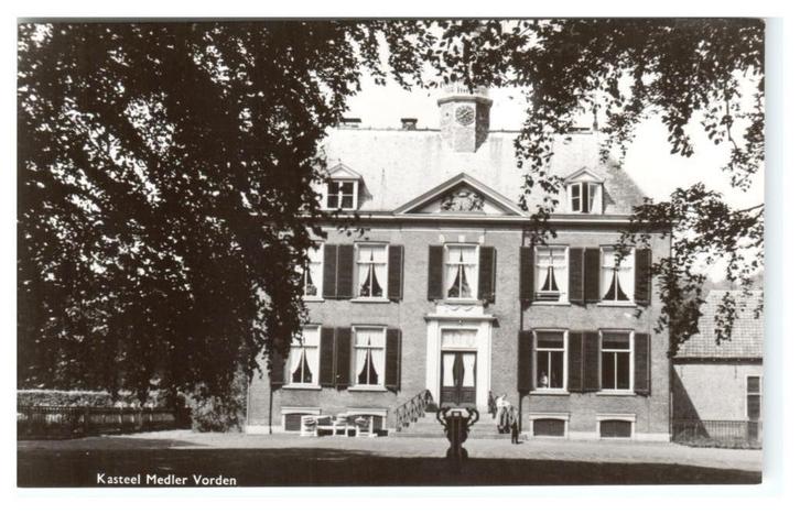 Vorden, Kasteel Medler, Verzamelen, Ansichtkaarten | Nederland, Ongelopen, Gelderland, 1940 tot 1960, Verzenden