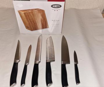 Ah boretti messenset messen met messenblok complete set beschikbaar voor biedingen