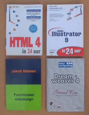 HTML 4 Adobe illustrator 9 Dream weaver 4 Functioneel  beschikbaar voor biedingen
