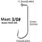 Te Koop Jig Haken voor jigkopen met haaknummer 3/0 zeebaars, Ophalen of Verzenden, Nieuw, Haak