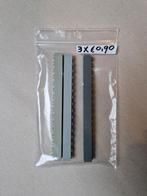 Lego Bouwstenen 1x16 donker/licht grijs 3 stuks, Ophalen of Verzenden, Gebruikt, Losse stenen, Lego