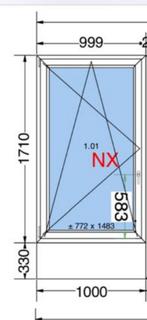 Kunstof kozijn, Ophalen, Zo goed als nieuw, Minder dan 15 m²